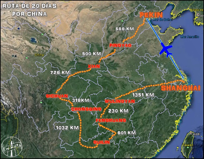 Mapa-ruta-viaje-China