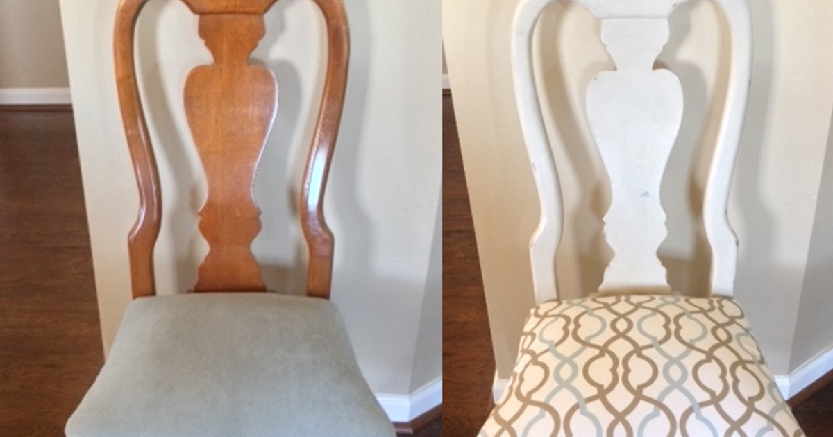 Not 2 Shabby Decor Queen Anne Dining Chair Redo