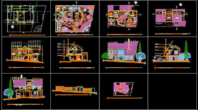 LUXURY HOUSE PLAN [DWG]