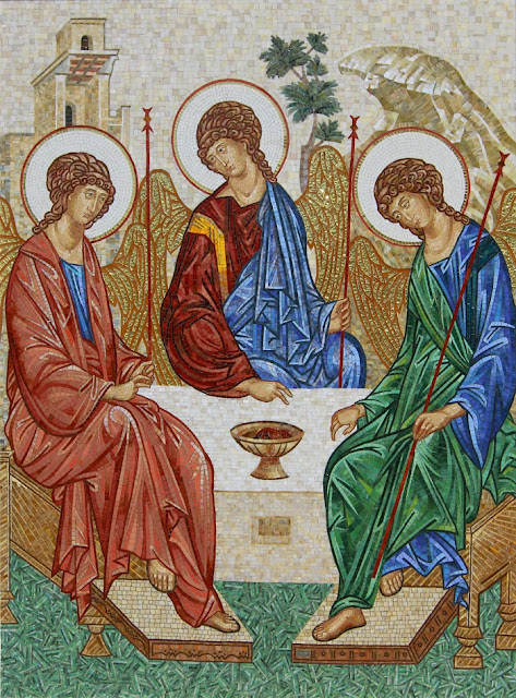 Мозаичная икона Св. Троица