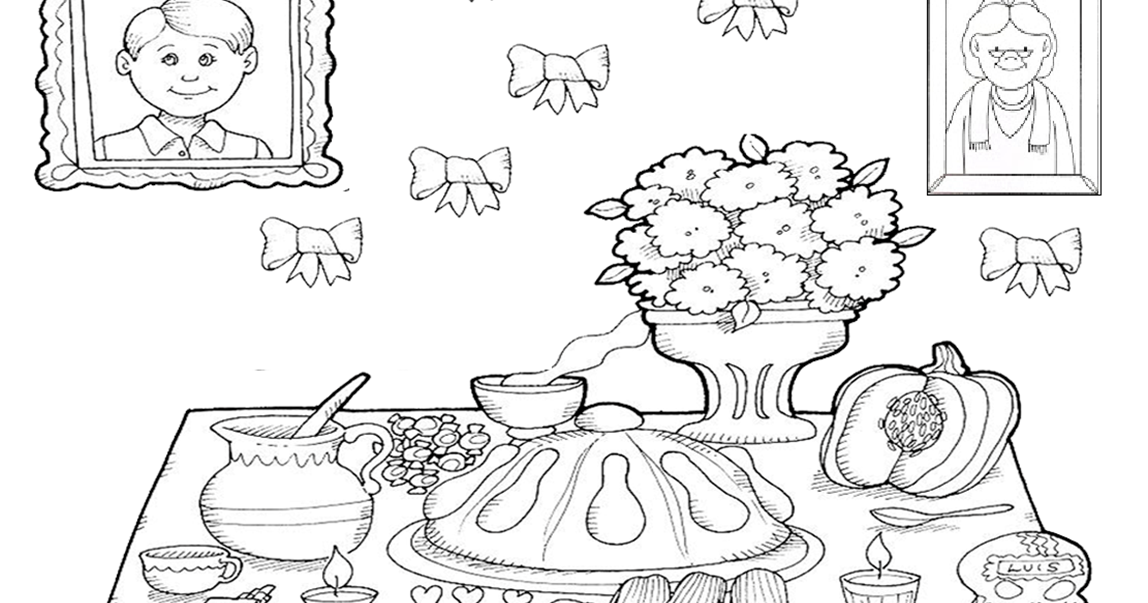 Dibujos De Dia De Muertos Para Niños De Kinder - Niños Relacionados