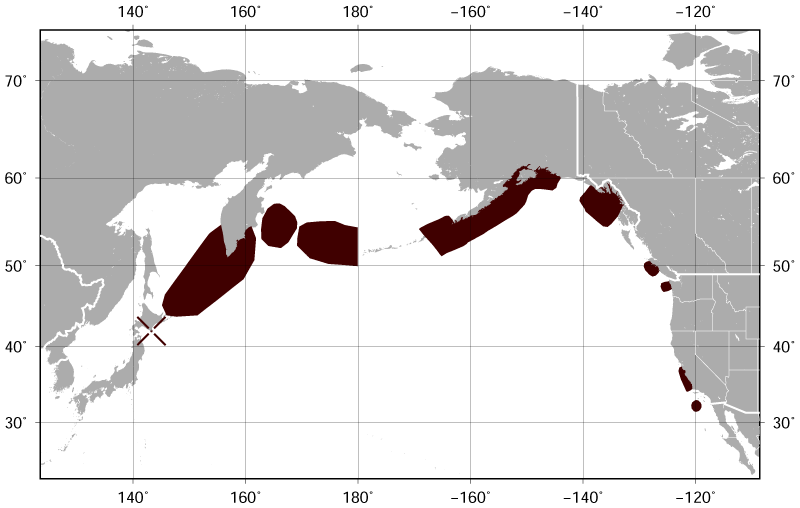Abe's Animals: Sea otter range map