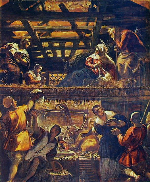 L'Adorazione dei pastori 1579 1581 - Jacopo Robusti detto il Tintoretto - Scuola Grande di San Rocco - Venezia