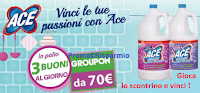 Logo ACE ti premia con buoni acquisto Groupon da 70 euro