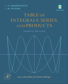 Table of Integrals, Series, and Products ,7th Edition