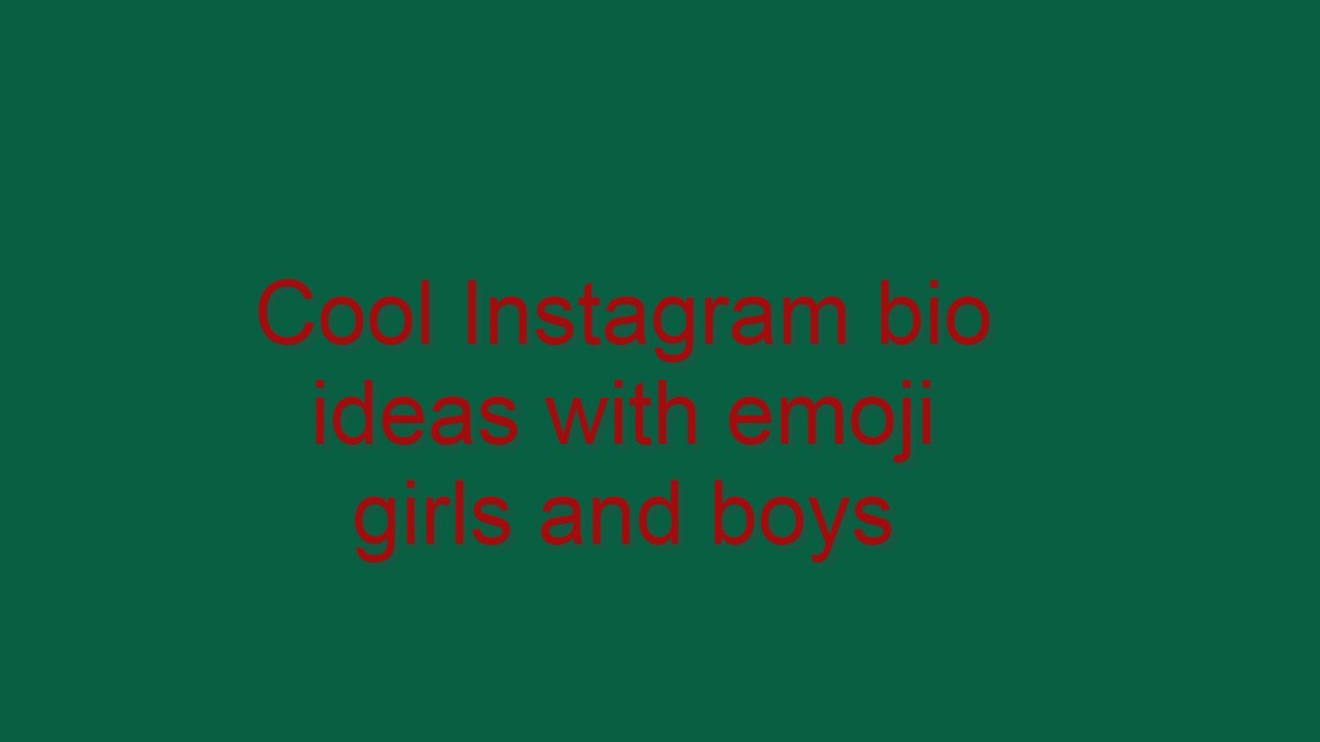 Featured image of post Cool Anime Bio For Instagram Here are some instagram bio examples to get you started