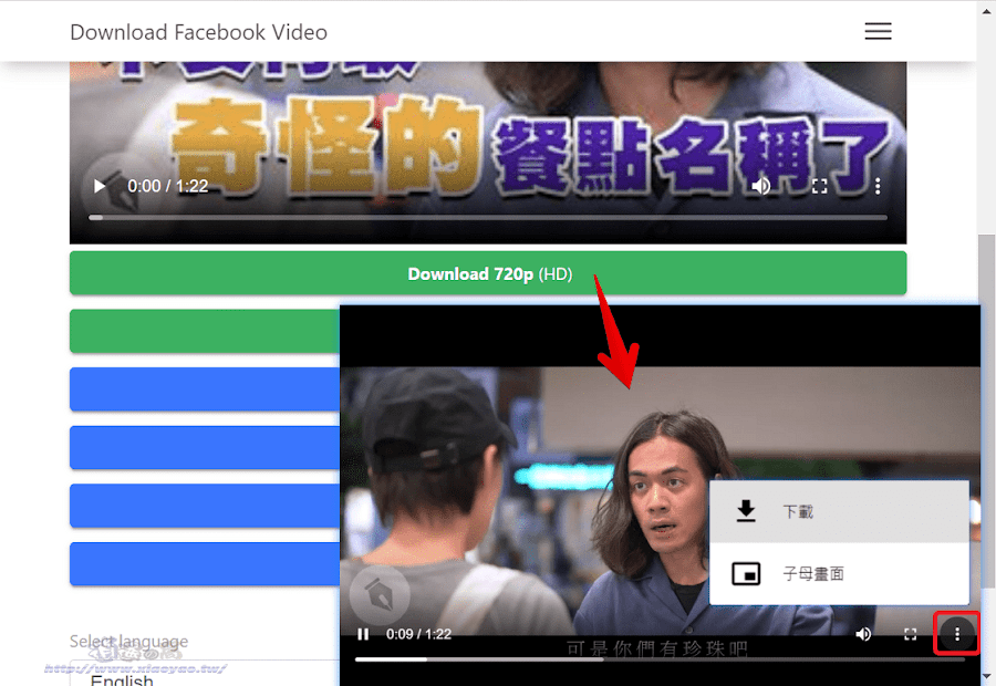 Snapsave.app 下載FB影片支援1080p高畫質