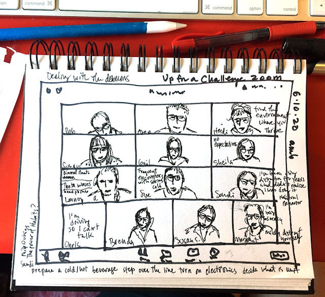 sketches and impressions Zoom Sketching