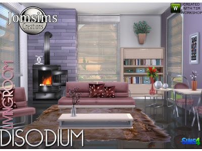 Living room Disodium Гостиная Динатрий для The Sims 4 диван. диванные подушки живой стул. подушка живое кресло. настенные росписи. камин 2 кофейных столика. 1 обеденный стол 1 обеденный стул. 1 funcure misc deco. найти в категории misc deco. Всегда угол Уютный, удобный, современный, со смесью стиля. также для гостиной. счастливого симминга! Автор: jomsims