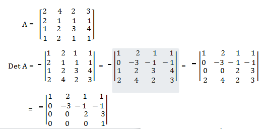 Determinan Ordo 4x4