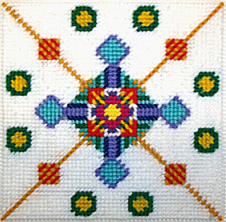 Needlepoint, later stages