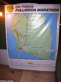 Koh Phangan Full Moon marathon route