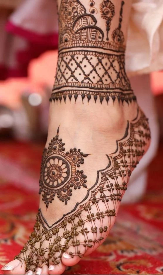 New Mehndi Designs – Beautiful Foot Mehndi Designs # p7