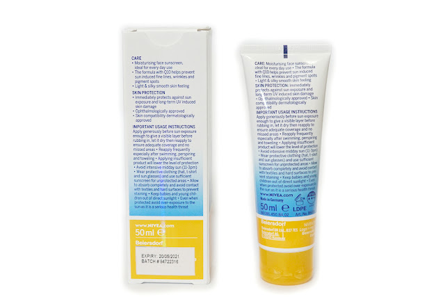 Nivea Sun UV Face Q10 Anti-Age and Anti-Pigments Cream