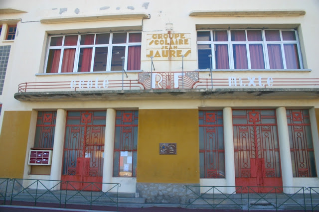 An art nouvea building still being used in Cerbere.