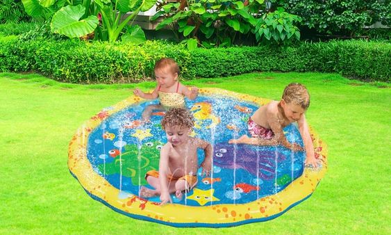 banzai sprinkle and splash play mat