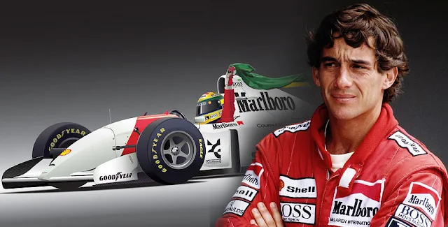 Foto Ayrton Senna juara formula 1