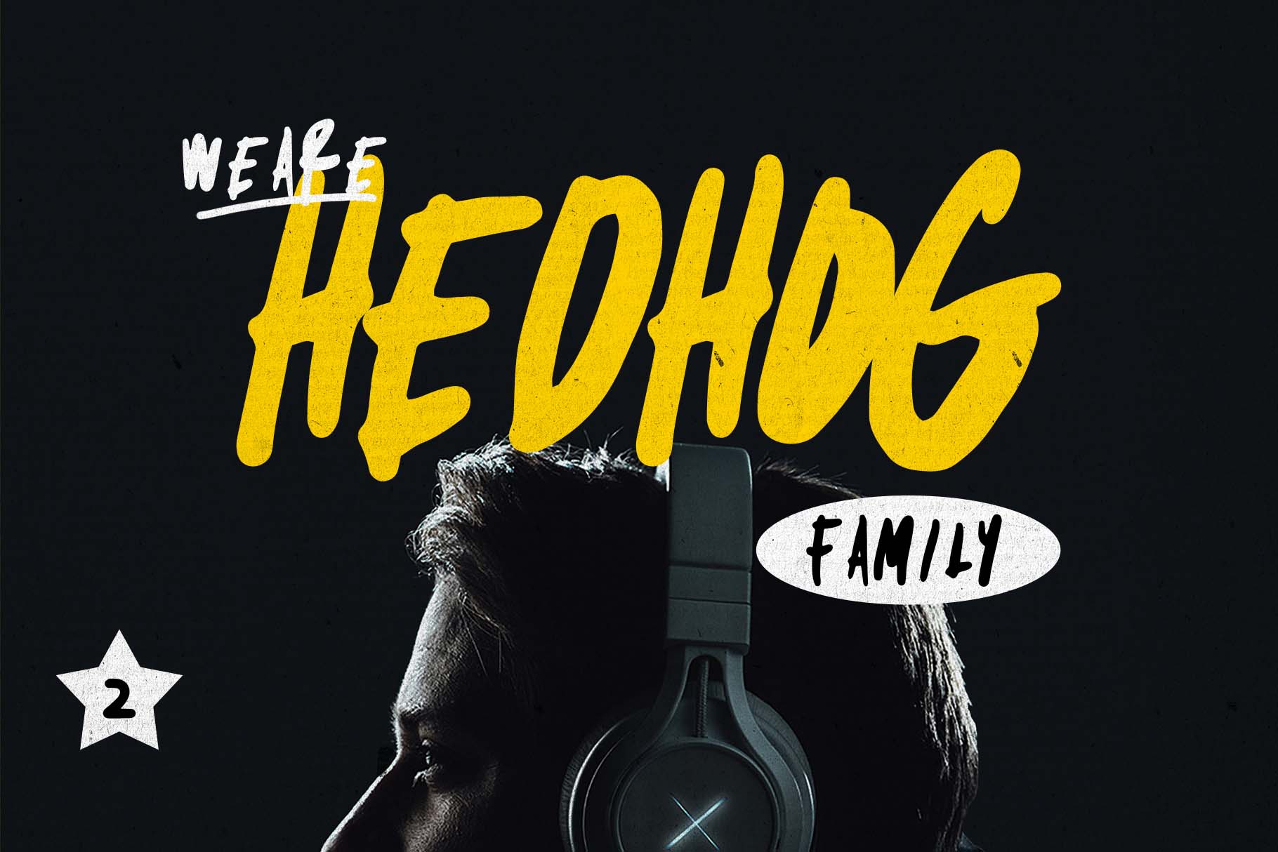 Download Free Demo Hedhog Handwritten Font PSD Mockup Templates