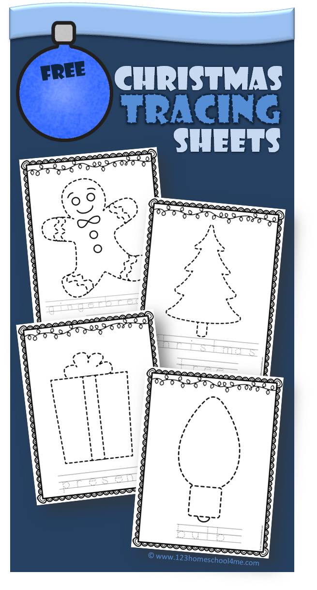 Christmas Tracing Sheets