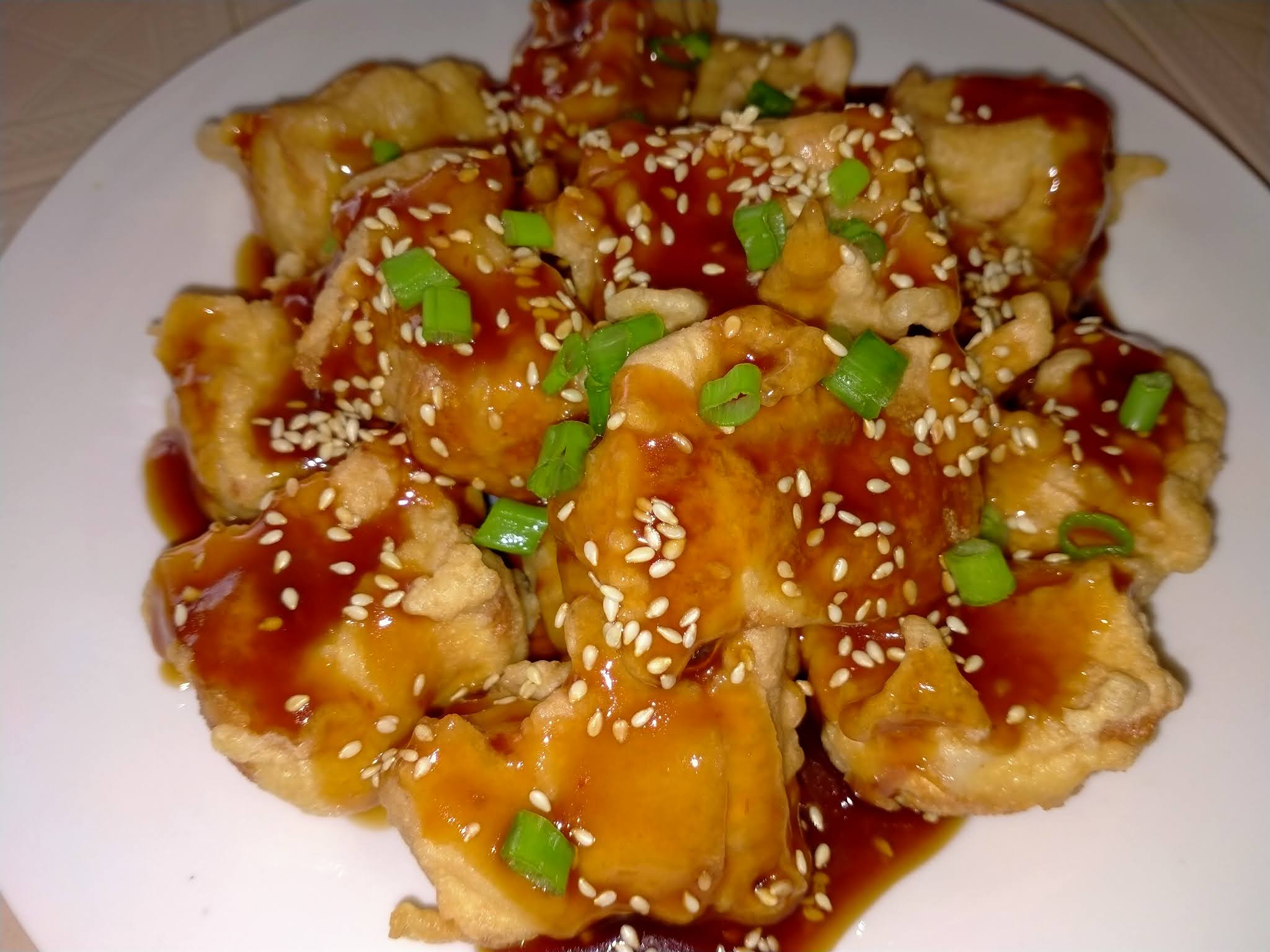 Cooking Pleasure FRIED TOFU WITH SWEET SOUR SAUCE