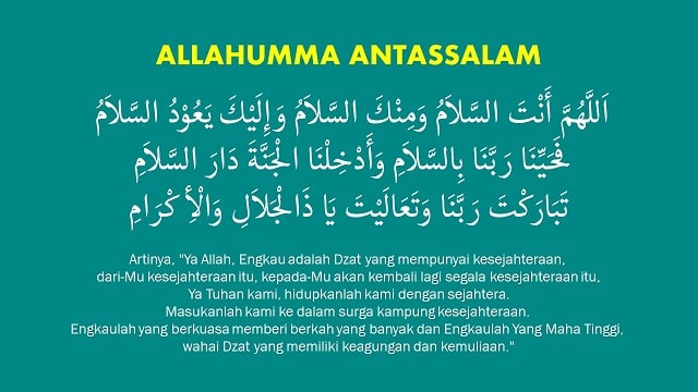 Lirik sholawat allahumma antassalam