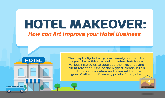 Hotel Makeover: How can Art Improve your Hotel Business #infographic