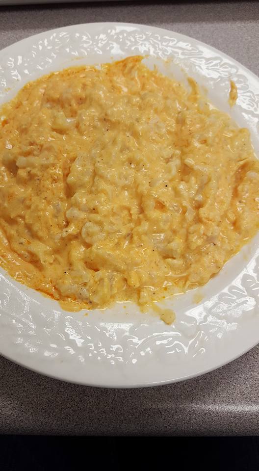 Cauliflower Buffalo Chicken Casserole