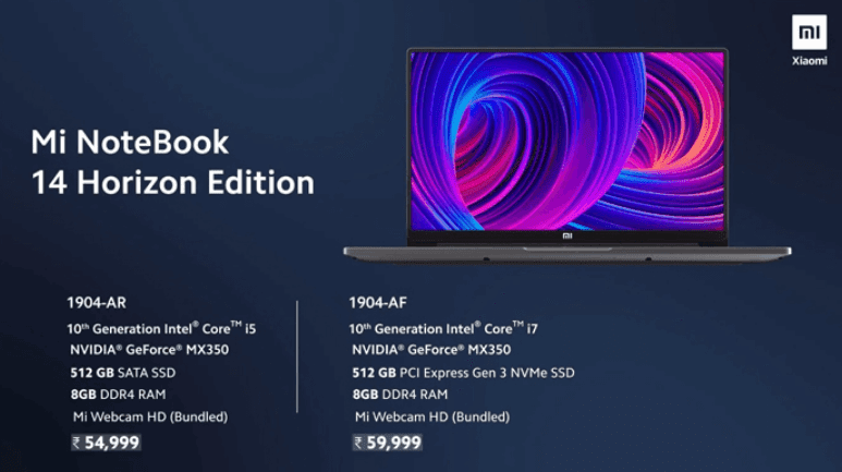 Mi Notebook 14 Horizon Edition Released