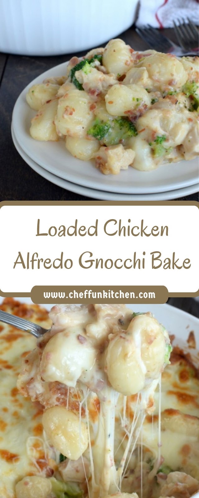 Loaded Chicken Alfredo Gnocchi Bake Loaded Chicken Alfredo Gnocchi Bake