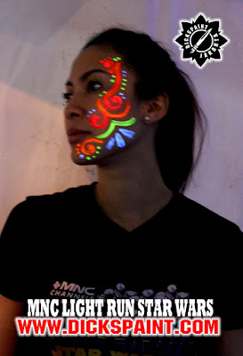 face painting uv glow jakarta