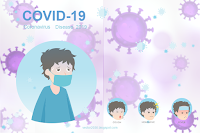 Virus infection bacteria concept background