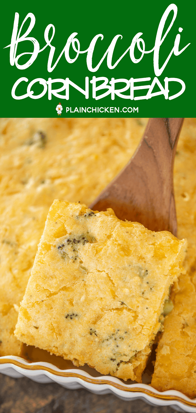 Broccoli Cornbread Plain Chicken