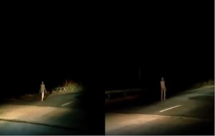 Video Viral Penampakan Mirip Alien Jalan-jalan Malam Hari
