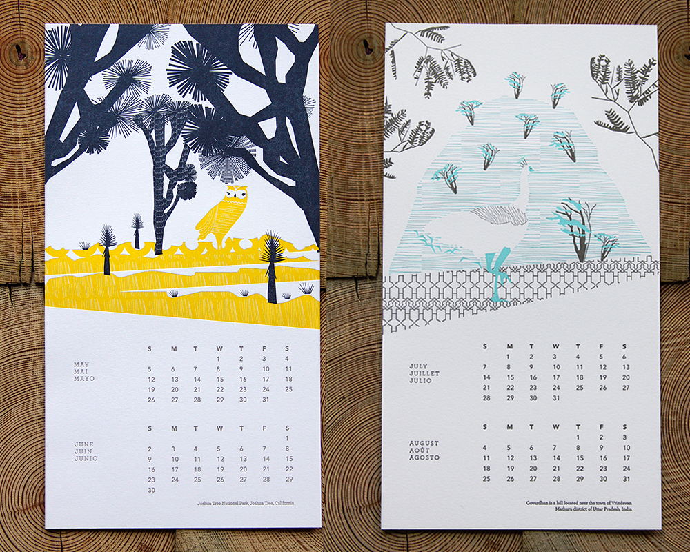 INK+WIT: 2013 INK+WIT Letterpress Calendar 