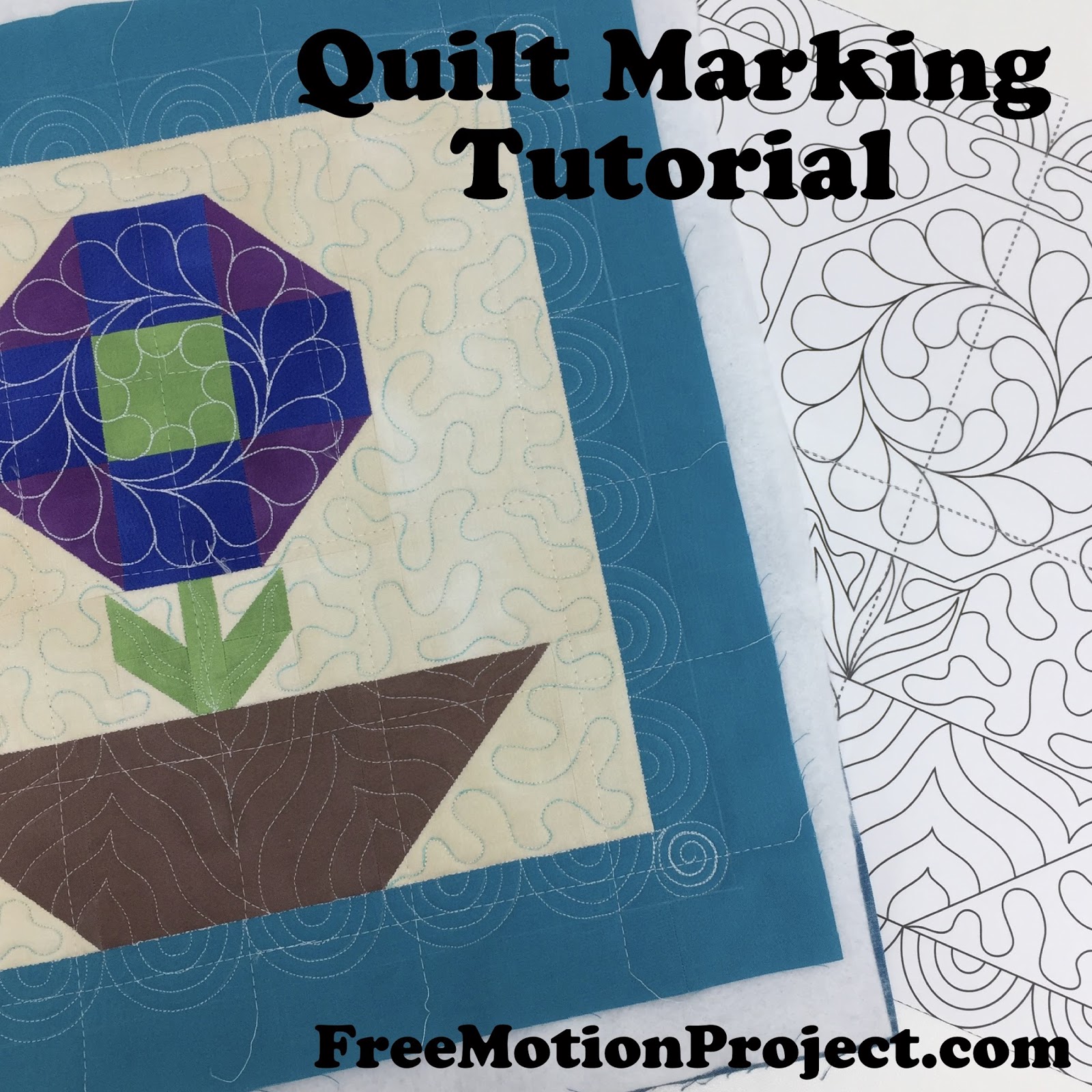 The Free Motion Quilting Project Quilting Basics 4 How to Mark Your