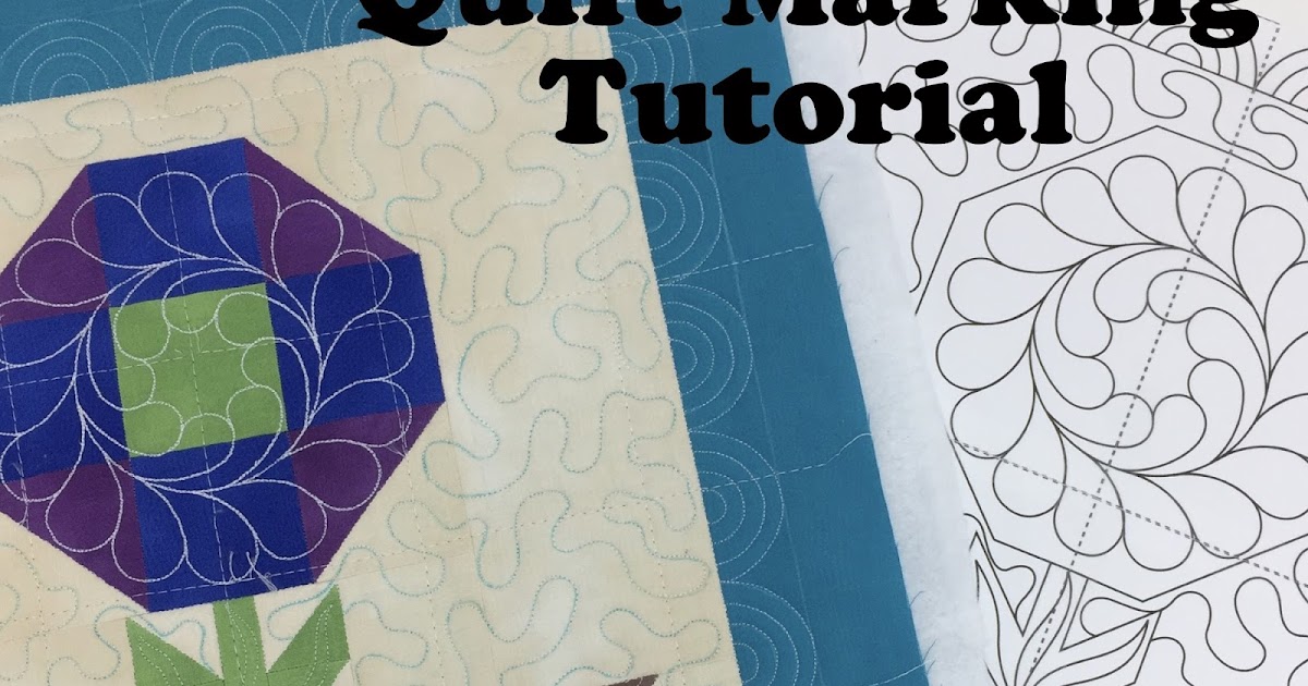 The Free Motion Quilting Project Quilting Basics 4 How to Mark Your
