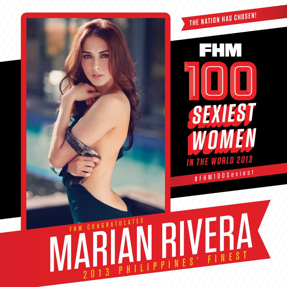 Marian Rivera Is Top Winner Of Fhm Philippines Sexiest Wazzup