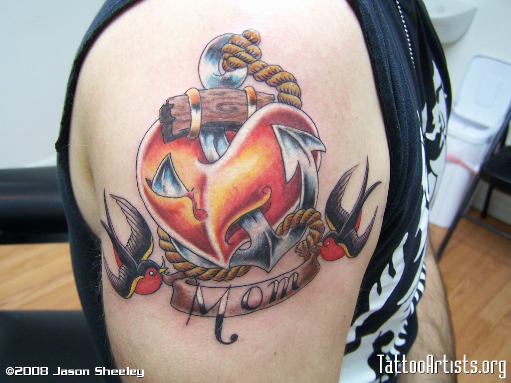 My Tattoo Designs: Anchor Heart Tattoo