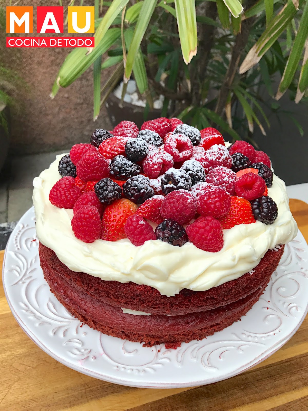 Pastel Red Velvet de Cajita Mejorado - Mau Cocina de todo