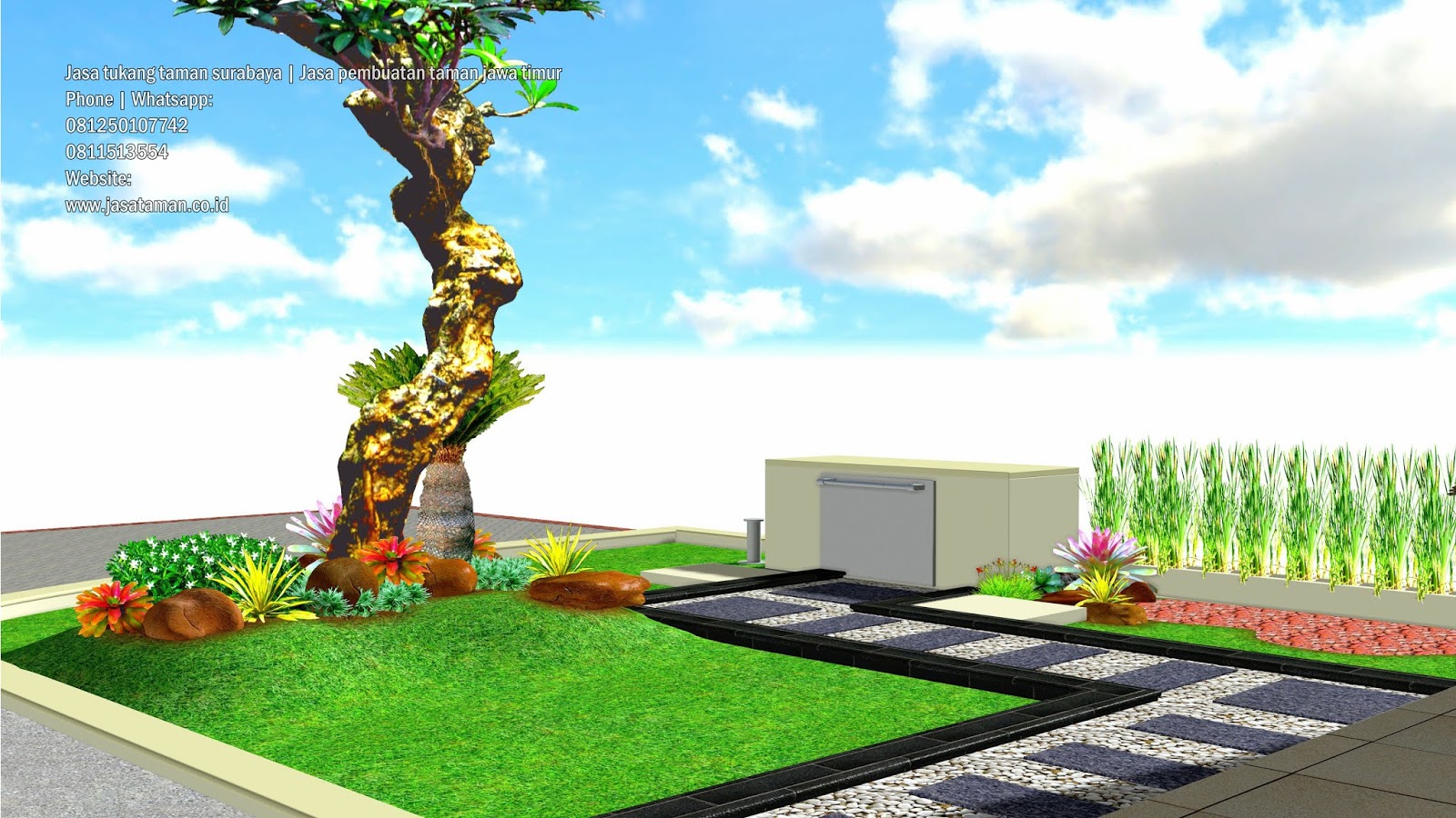 MUDAHNYA MERANCANG TAMAN DEPAN DAN BELAKANG RUMAH