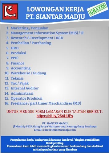 Gaji di pt siantar madju