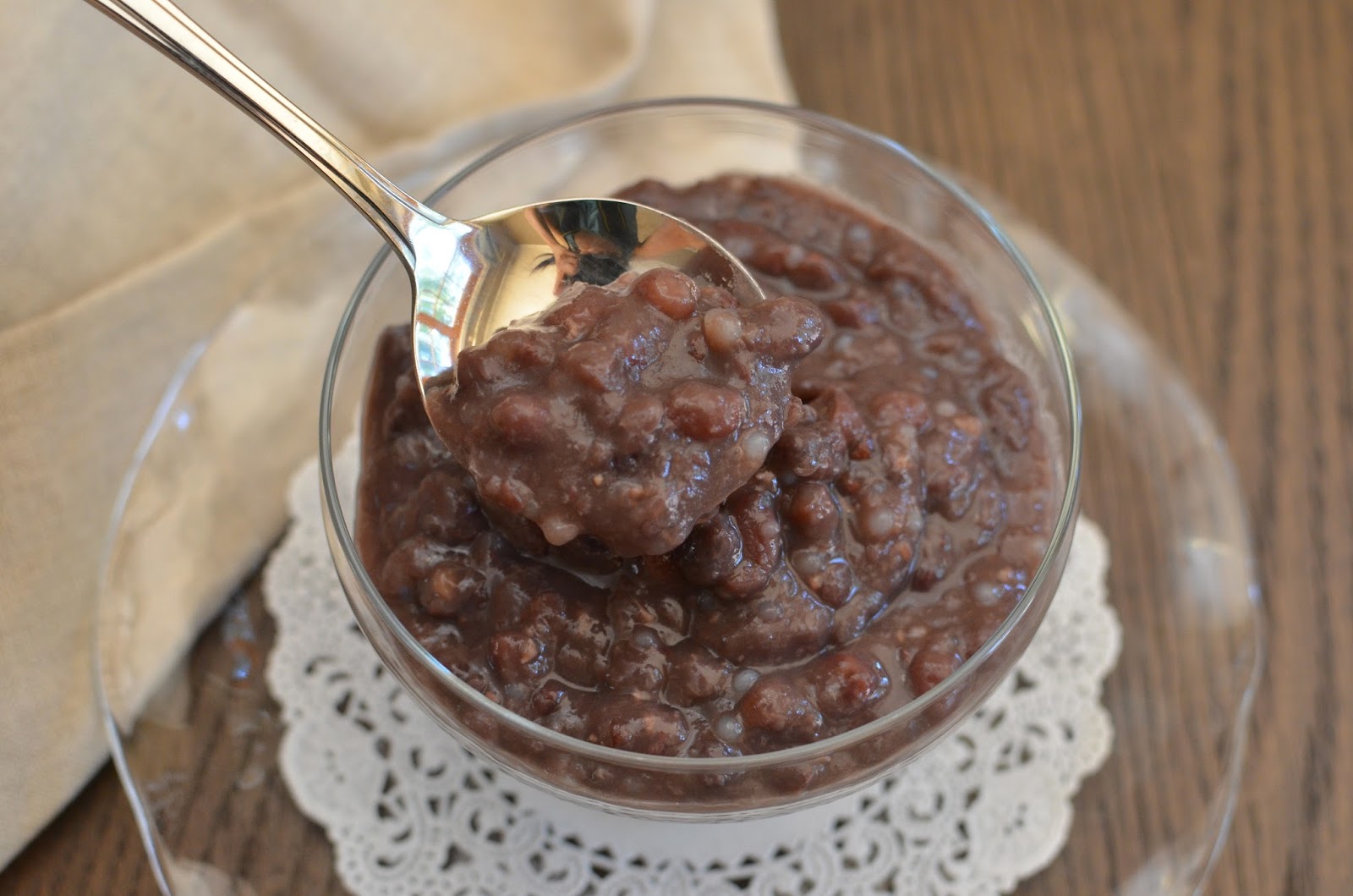 Playing with Flour Chilled red bean dessert soup
