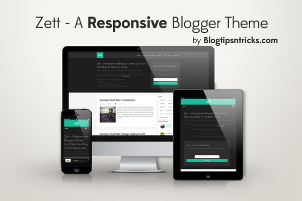 Zett - A Responsive Blogger Template