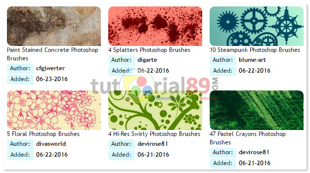 Kumpulan situs tempat download brushes photoshop gratis Kumpulan situs tempat download brushes photoshop gratis