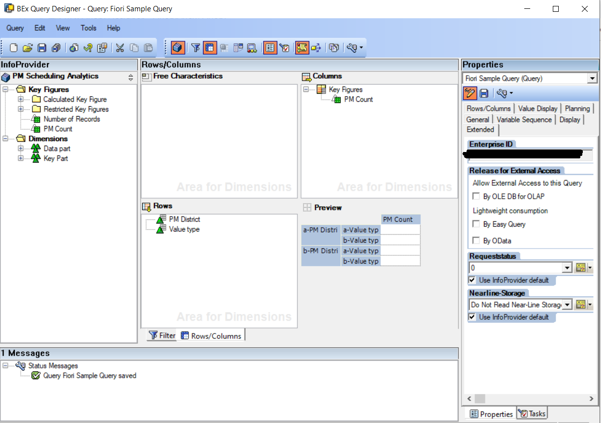 Sap Hana Central Bex Query Based Fiori App