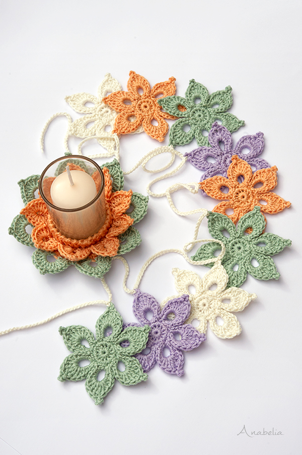 Christmas crochet arrangements, Anabelia Craft Design