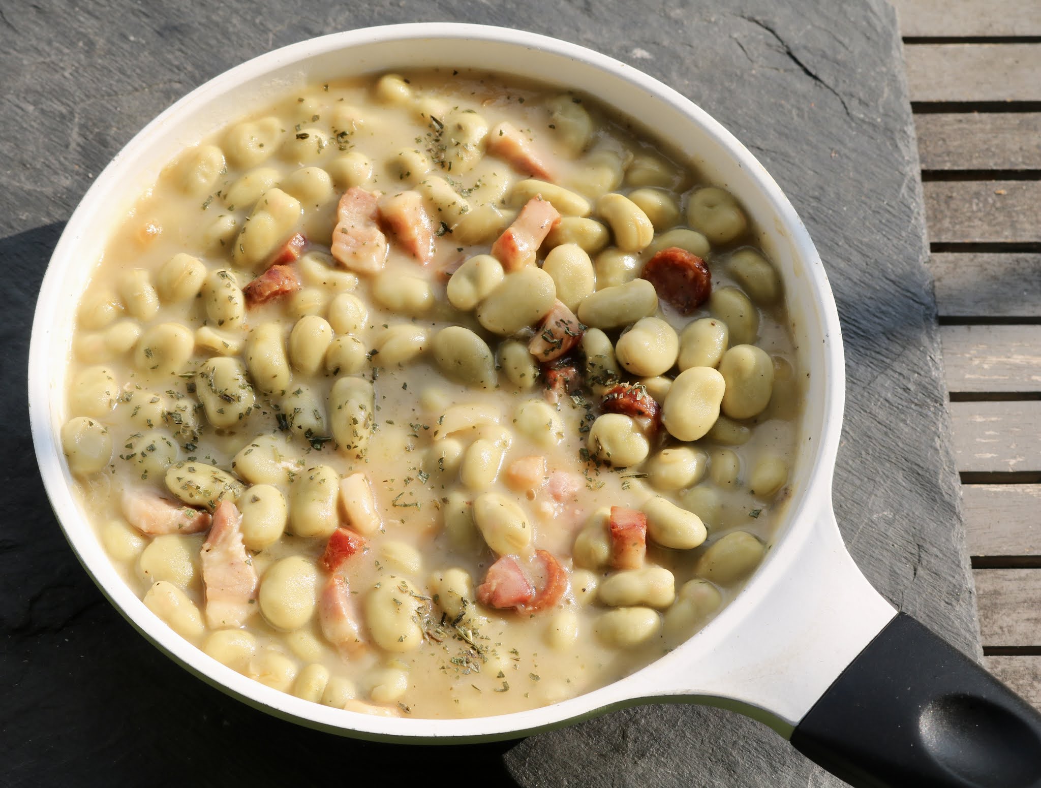 Dicke Bohnen mit Speck Dicke Bohnen mit Speck