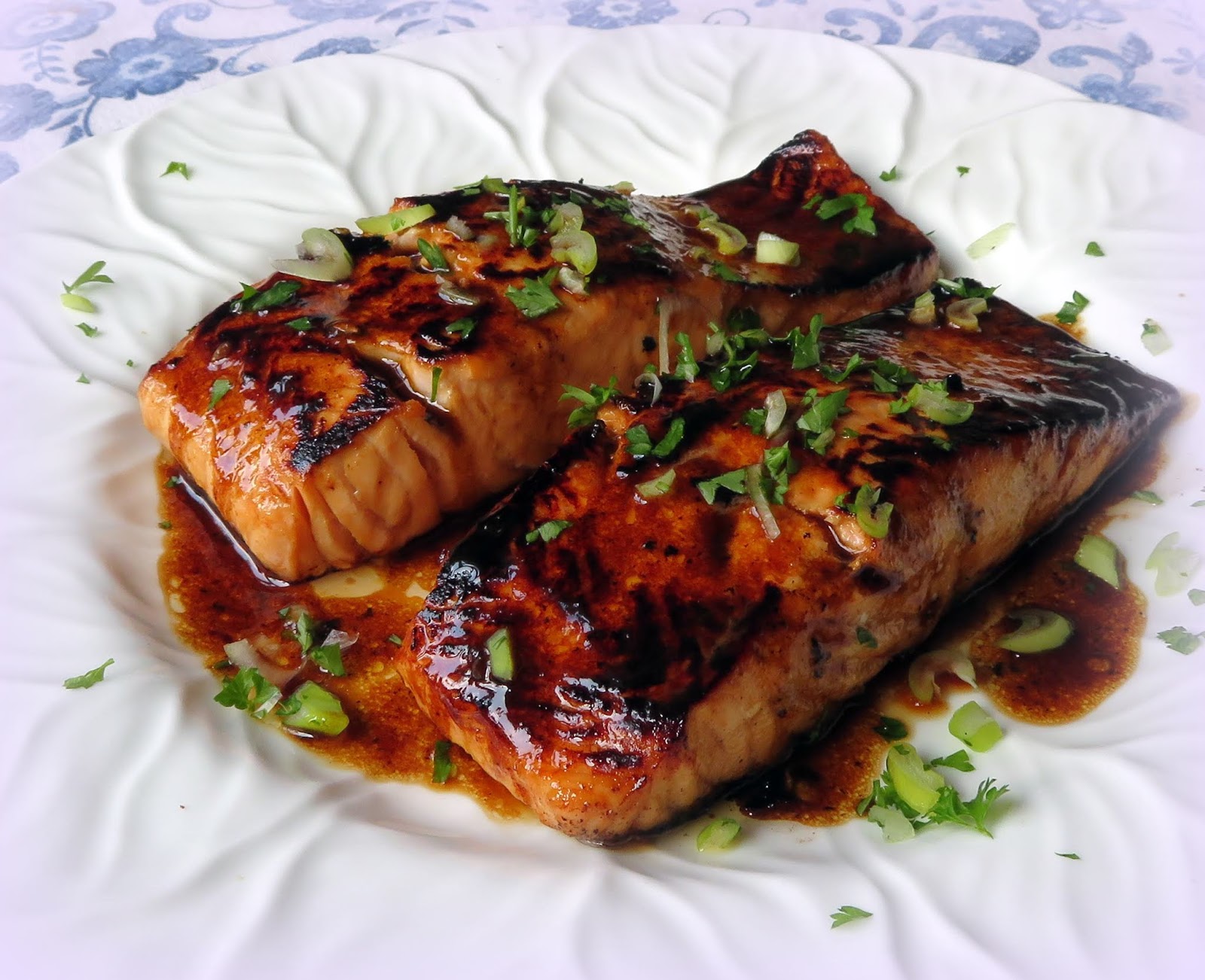 The English Kitchen PanSeared Salmon with a Sweet & Spicy Asian Glaze