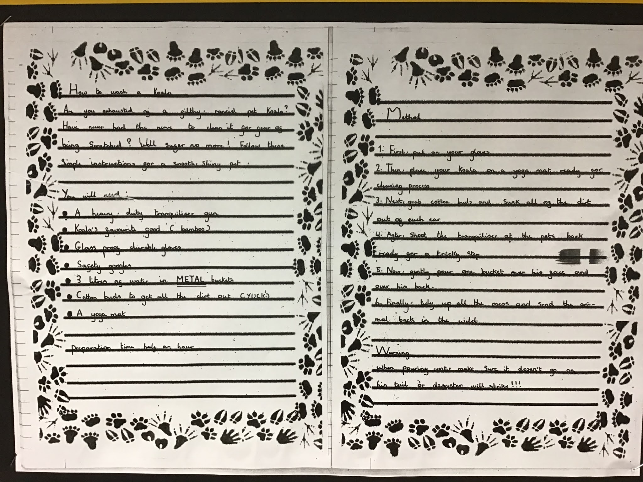 Windhill21 Instruction writing How to wash your pet...