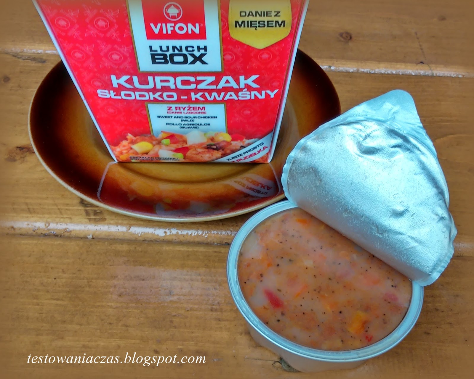 VIFON Lunch Box kurczak słodkokwaśny z ryżem testowaniaczas